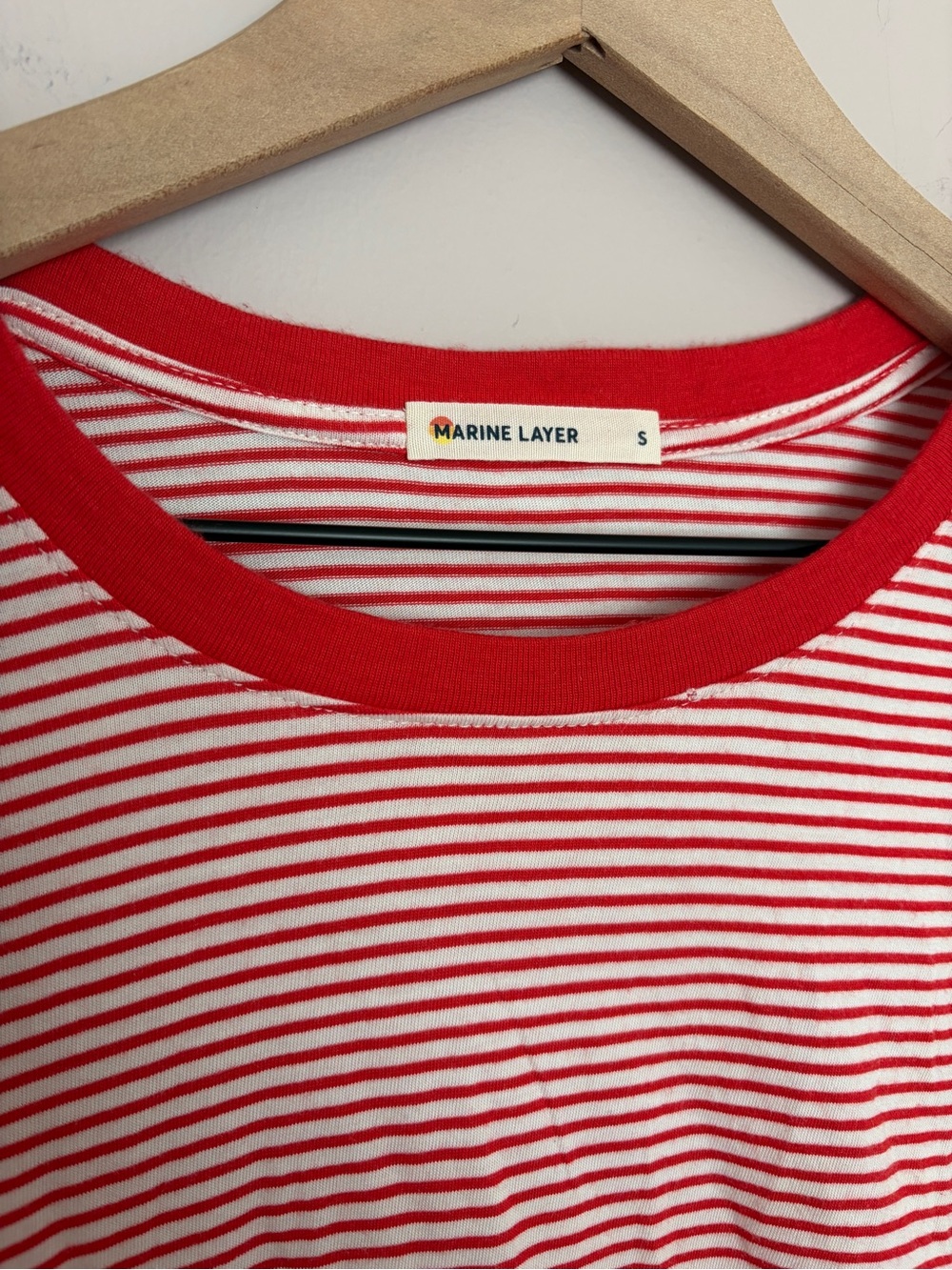 Marine Layer Valerie Striped Long Sleeve Shirt Small - Picture 4 of 5